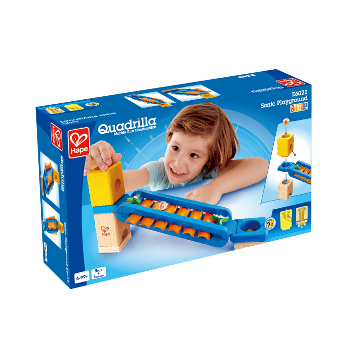 Set Joacă Quadrilla Sonic Hape, Muzică și Construcție