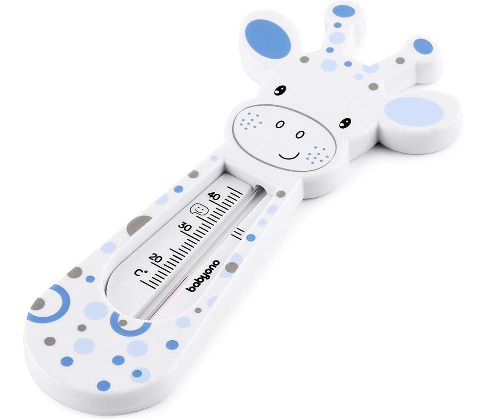 Termometru de baie Babyono Girafa Alb-Albastru