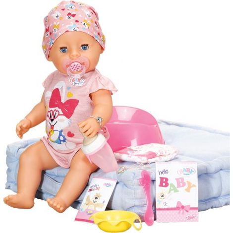 BABY born Papușă cu Suzetă Magică 43cm Zapf - imagine 9