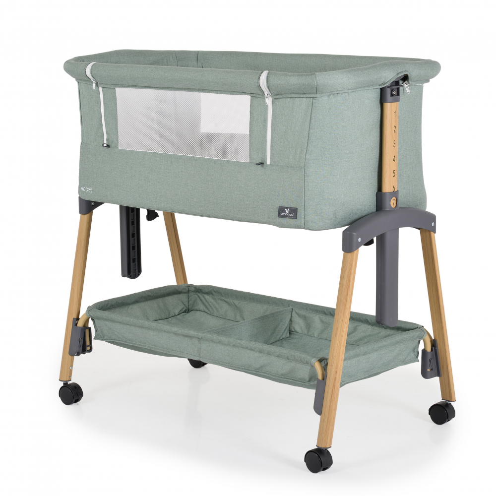 Patut Co-Sleeper Cangaroo Adoro Green 7 niveluri - imagine 4