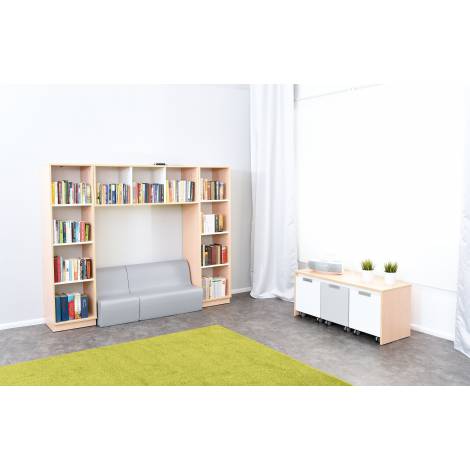 Biblioteca Qaudro Alb Moje Bambino cu Iluminare LED - imagine 13
