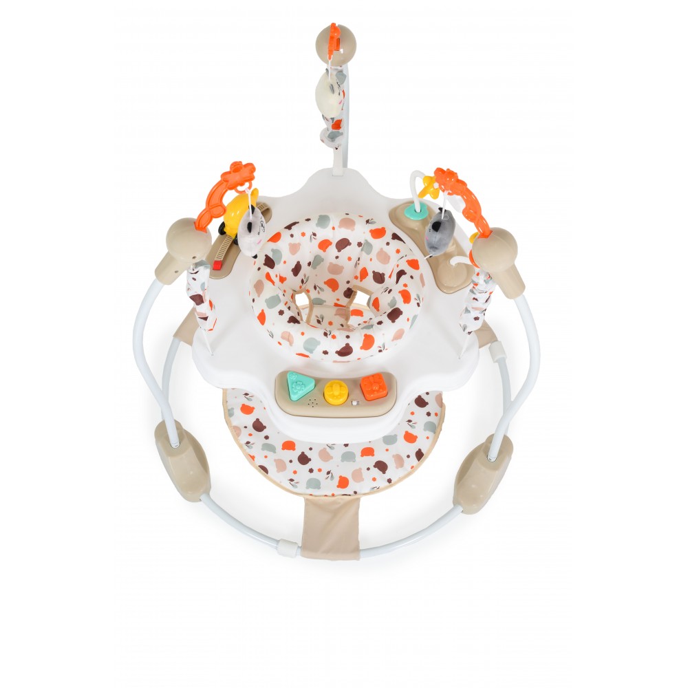 Jumper Moni Magic Fun Beige cu Scaun Rotativ 360° - imagine 2