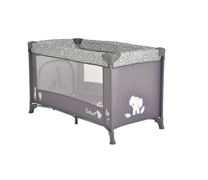Patut Pliabil Moni Safari Graphite cu Saltea - imagine 3
