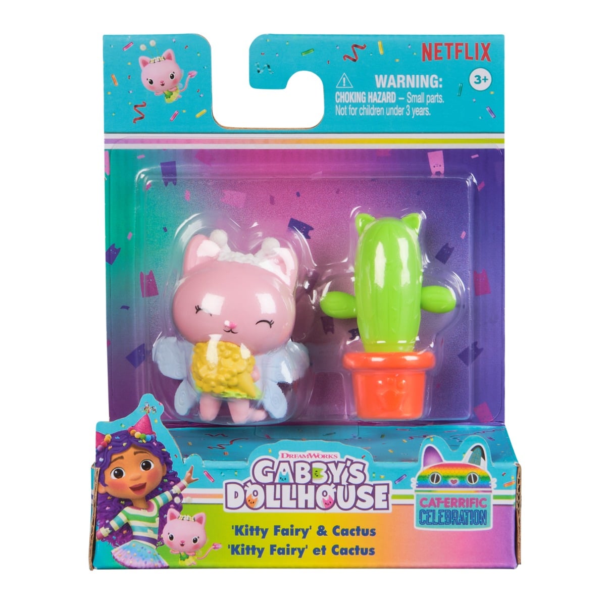 Set Kitty Fairy și Cactus Dansator Gabby's Dollhouse