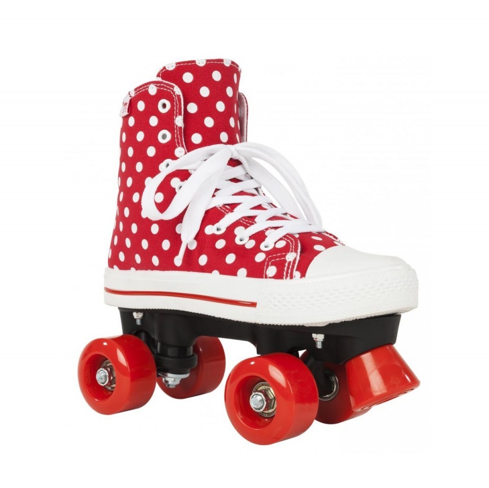 Role Rookie Canvas High Polka Dots Rosu 35 - imagine 2