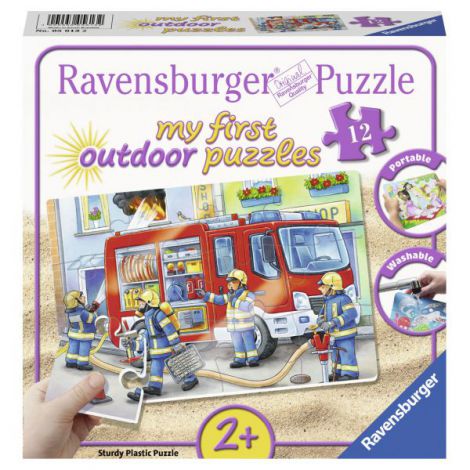 Puzzle Plastic Pompieri 100 piese Ravensburger - imagine 2
