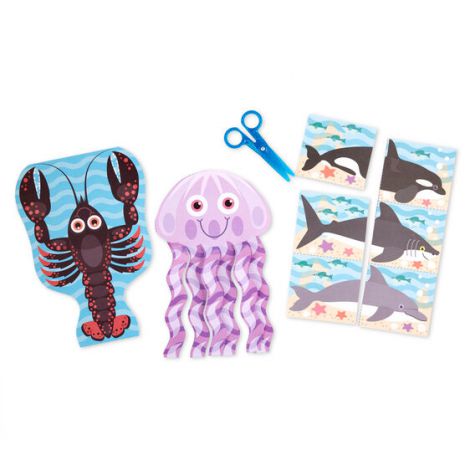 Învață să decupezi Viața Marină Melissa & Doug - imagine 3