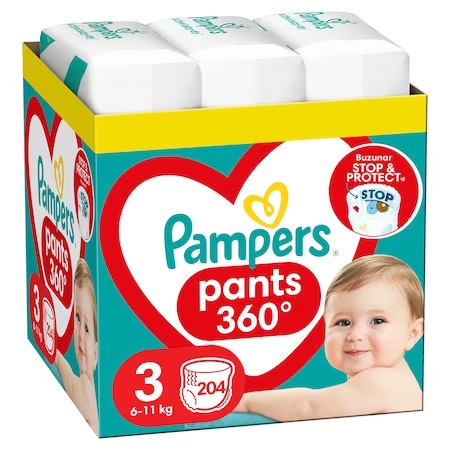 Pampers Pants XXL, 6-11 kg, 204 buc - imagine 9