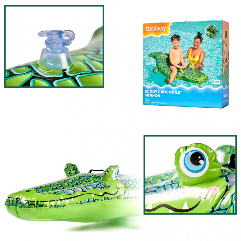 Saltea Gonflabilă Bestway Crocodil 150 cm - imagine 3