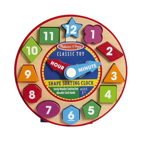 Ceas Sortator Forme Melissa & Doug Lemn