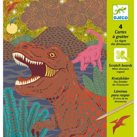 Joc creativ de razuit Dinozauri Djeco