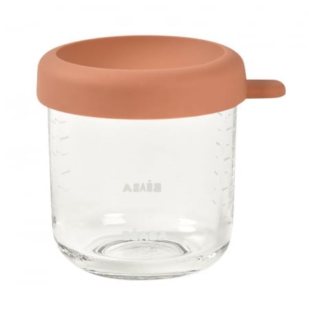 Recipient ermetic sticlă Beaba 250 ml Terracotta - imagine 3