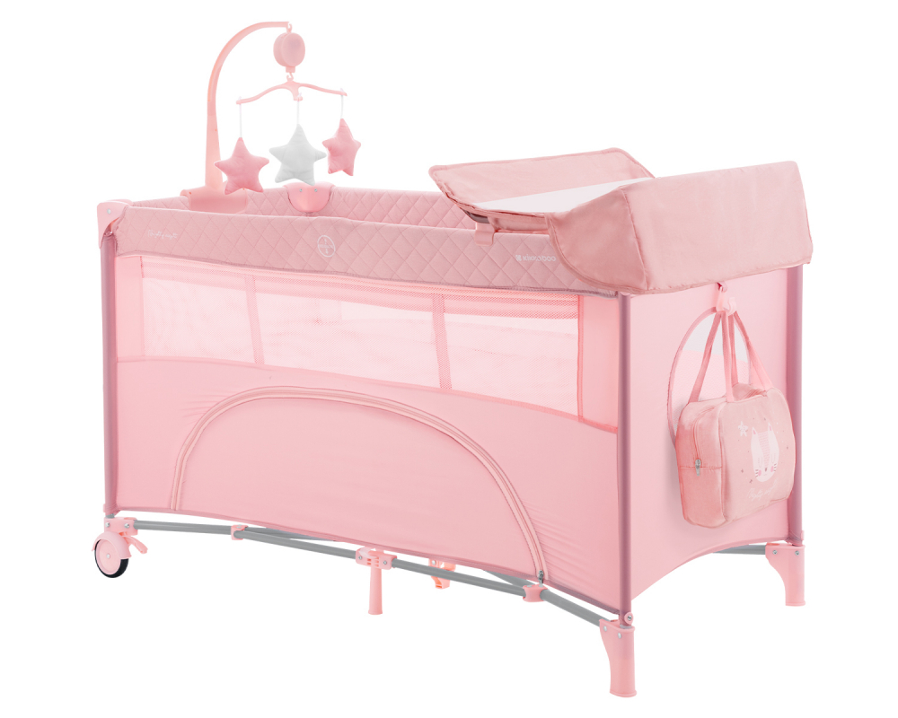 Patut 2 nivele Kikkaboo Nighty Night Pink - imagine 8
