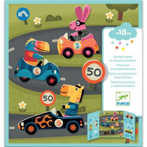 Planse Abtibilduri Vehicule Djeco | Reutilizabile