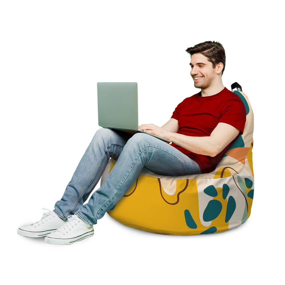 Fotoliu Updeco Big Chill Jungle | Puf Bean Bag - imagine 3