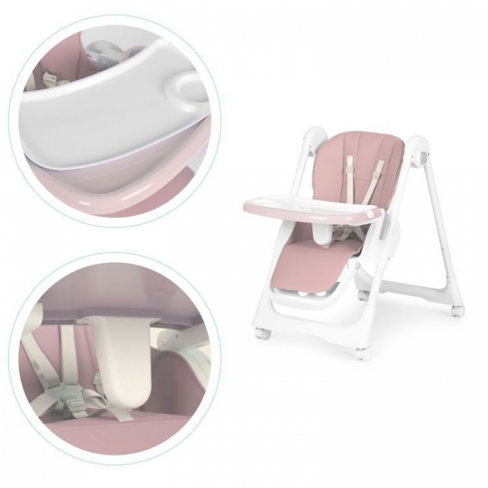 Scaun de masa Ecotoys HA-013 Roz - imagine 8