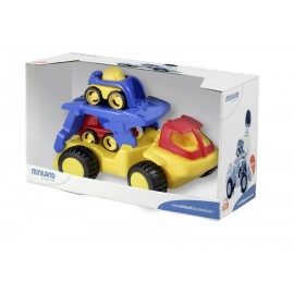 Transportor Miniland Dumpy cu Platformă și Mașini - imagine 4
