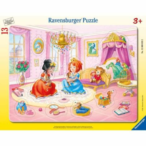 Puzzle Rama Ravensburger Printese si Catei 13 piese