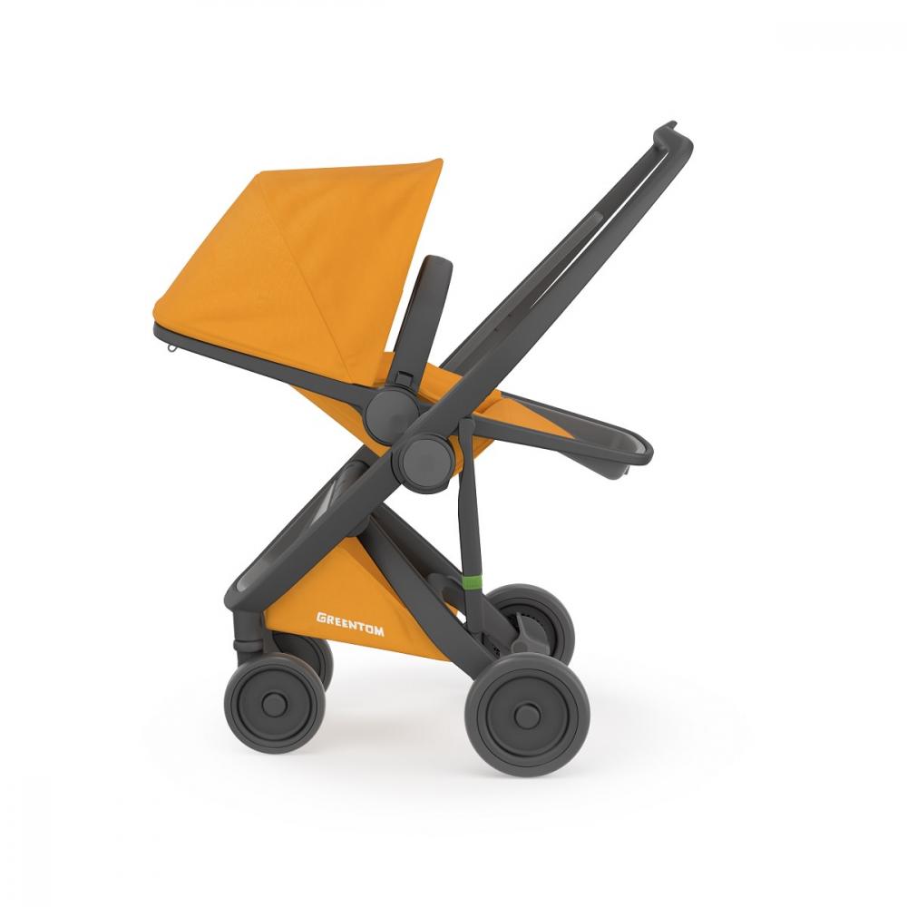 Carucior 2 in 1 Greentom 100% Ecologic Black Sunflower