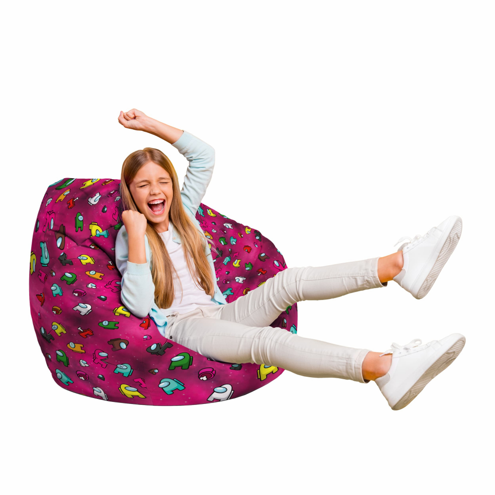 Fotoliu Puf Bean Bag Para L AmongUs Magenta | Updeco - imagine 2