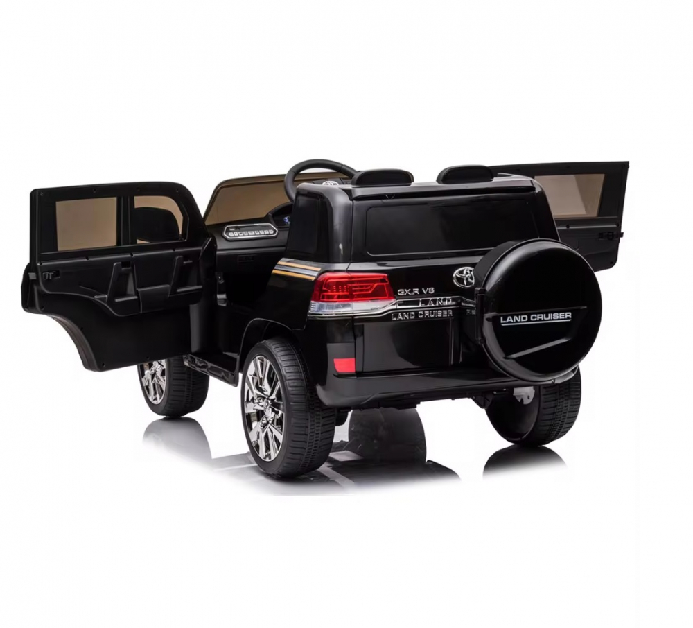 Toyota Land Cruiser Electrică Negru, 2.4 GHz, Roți EVA - imagine 2