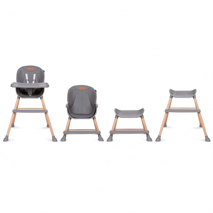 Scaun de masă 4 în 1 Kidwell Eatan Wood Gray - imagine 7