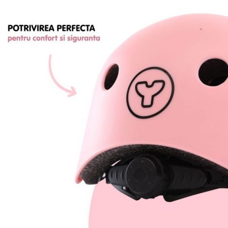 Yvolution Casca Pink Protectie Copii 44-52cm - imagine 3