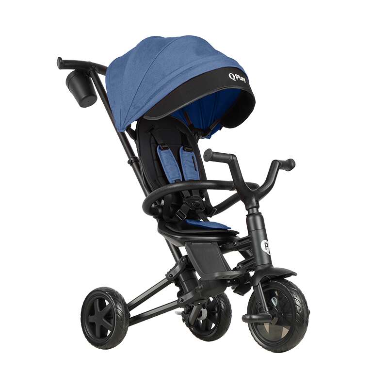Tricicleta Qplay Nova Niello, Albastru, Ultrapliabilă - imagine 6