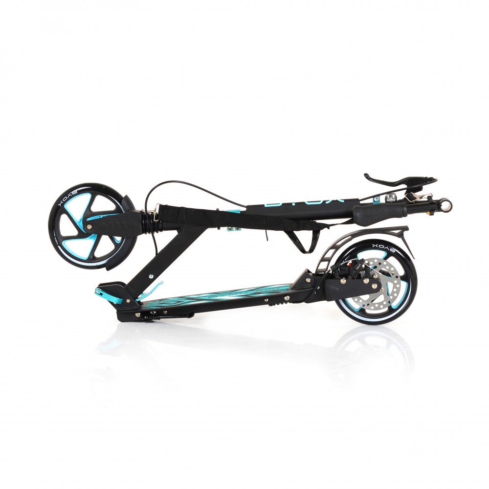 Trotineta Byox Plexus Turquoise, Aluminiu, 10 Ani+ - imagine 2