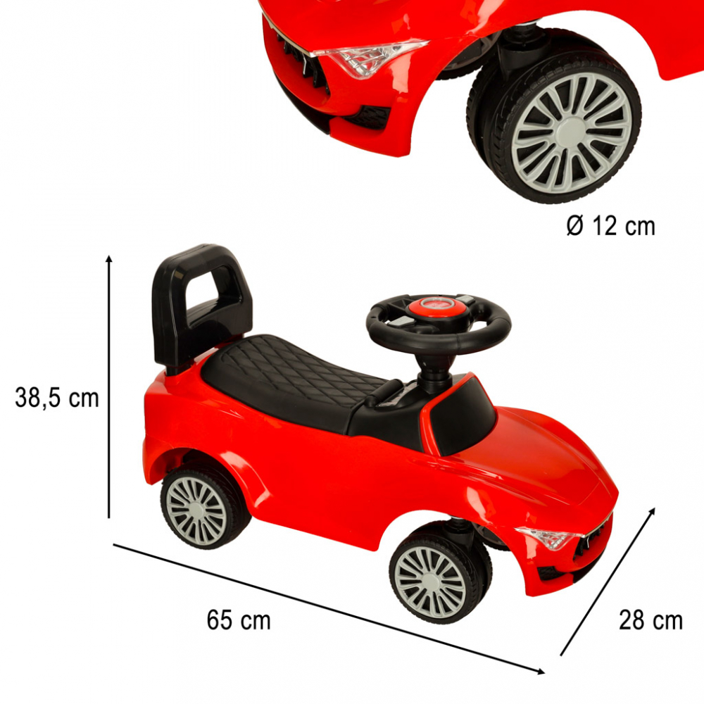 Ikonka Masinita Red Baby Car 3-6 ani - imagine 4