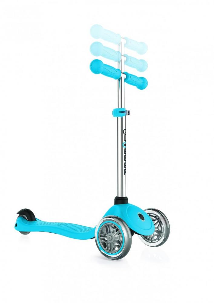 Trotineta Globber Primo Sky Blue LED 3 Roti - imagine 6
