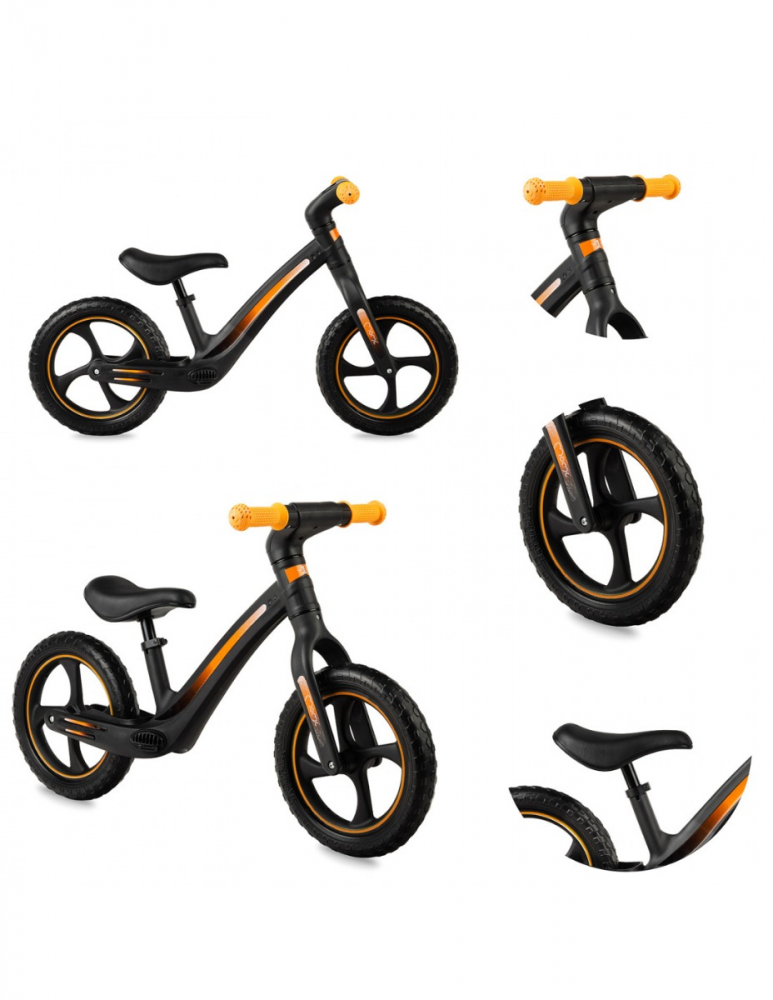 Bicicleta Fără Pedale Momi Mizo Black 12" - imagine 4