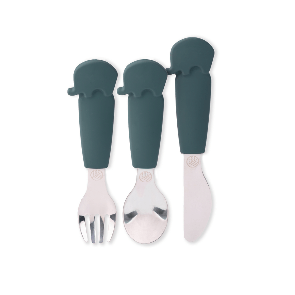 Set Tacamuri Copii Inox Silicon Ecorascals