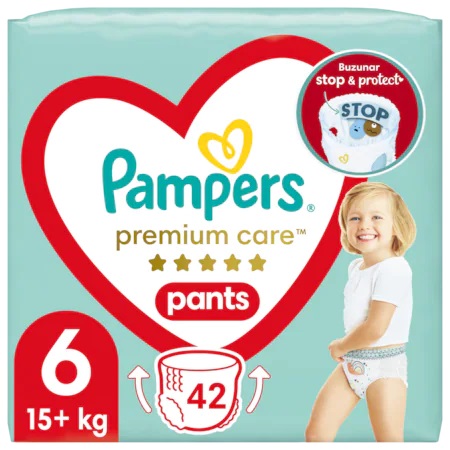 Scutece Pampers Premium Care Pants 6, 42 buc - imagine 9