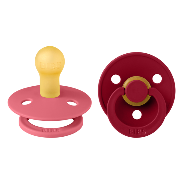 Set 2 Suzete Bibs Colour, Tetină Rotundă, Latex - imagine 4