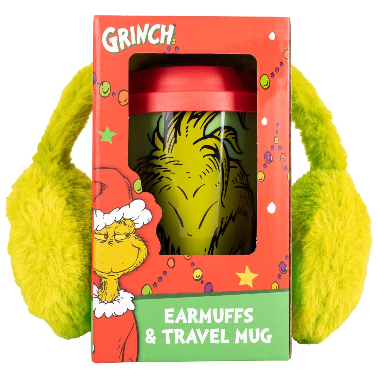 Set Cana + Casti Grinch | Cadou Perfect Iarna