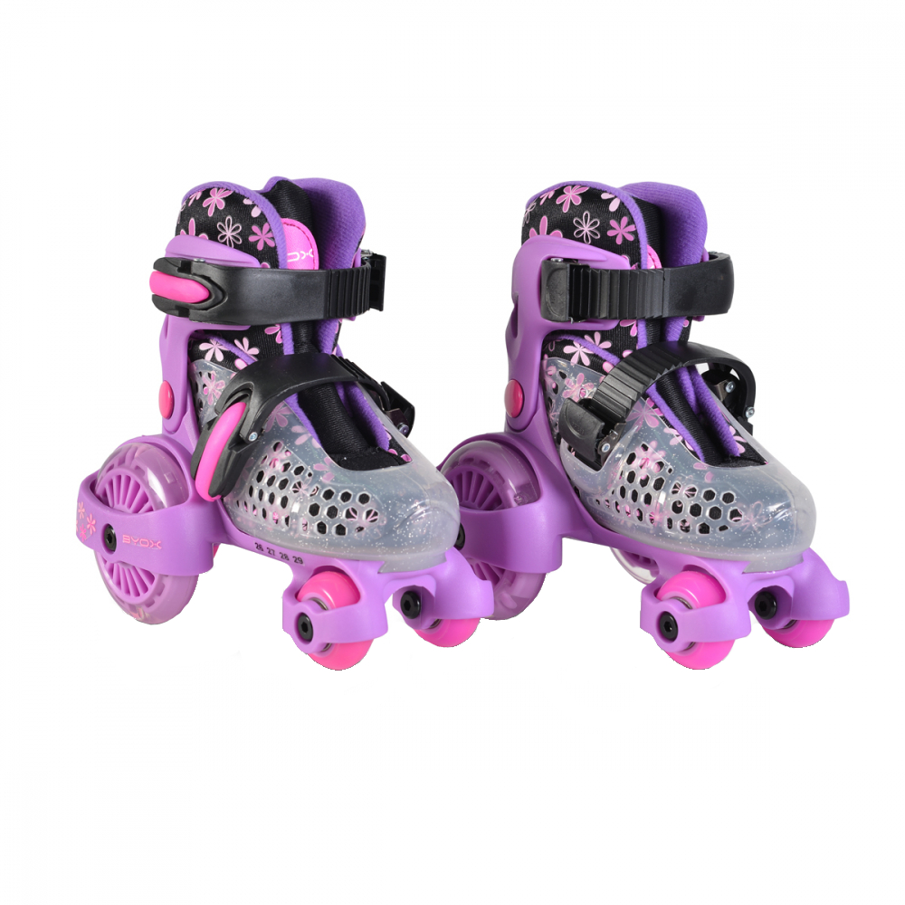 Patine cu rotile Byox Little Beetle Violet - imagine 5