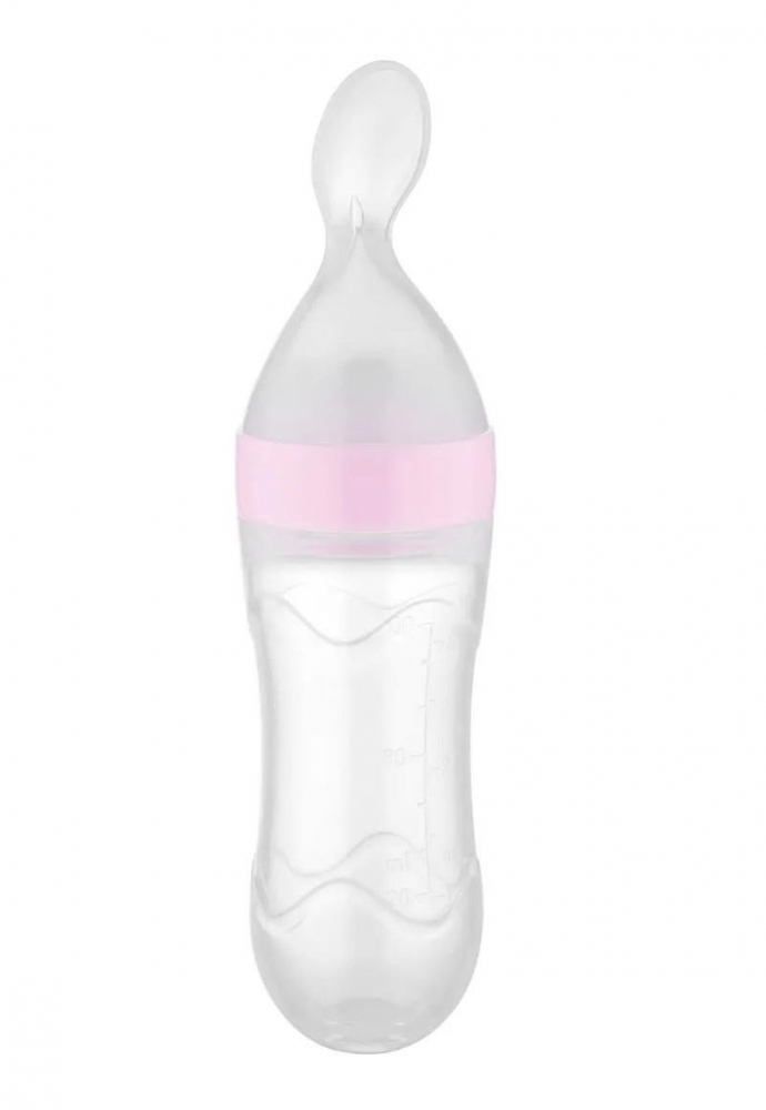 Lingurita cu rezervor BabyJem 90 ml Roz