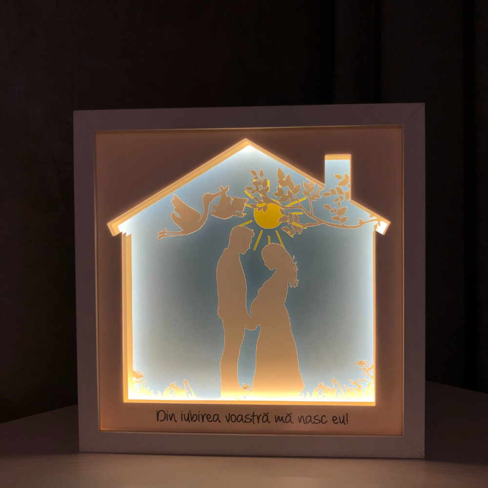 Tablou Luminos Părinți și Copii | Noorhandmadeatelier - imagine 2