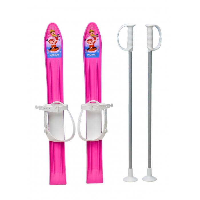 Schiuri copii Marmat 60 cm, Roz