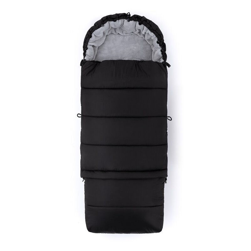 Feedo Sac Iarnă 3-în-1 Cărucior Negru 110cm