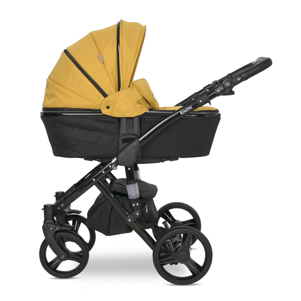 Carucior 2 in 1 Lorelli Rimini Premium, Lemmon Curry - imagine 2