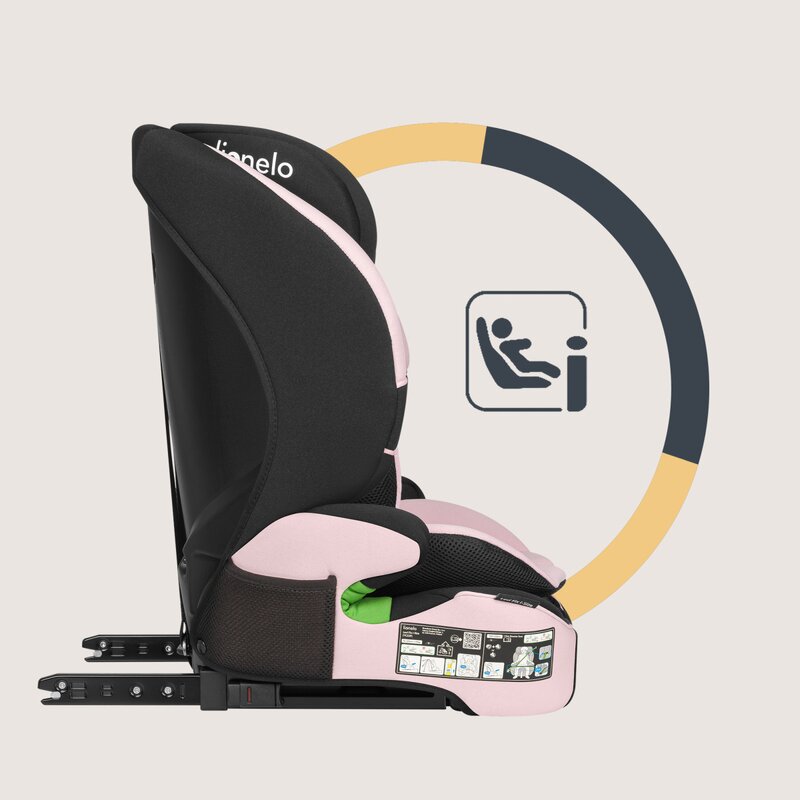 Lionelo Levi Fix Roz i-Size ISOFIX 76-150cm - imagine 4