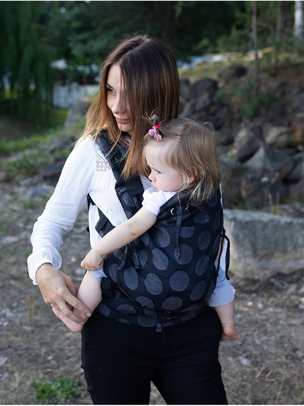 Marsupiu Kinder Hop Ergonomic Dark Grey - imagine 5