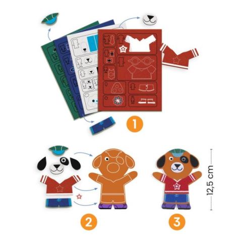 Joc Creativ Funky Familie Djeco - Dezvoltă Creativitatea - imagine 2