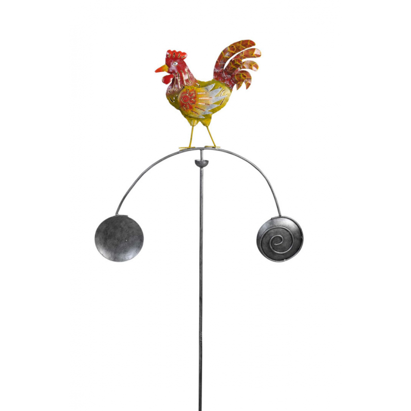 Decoratiune Gradina Pendul Cocos Metal