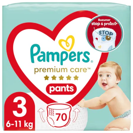 Scutece Pampers Pants Size 3, Mega Box, 70 buc - imagine 2