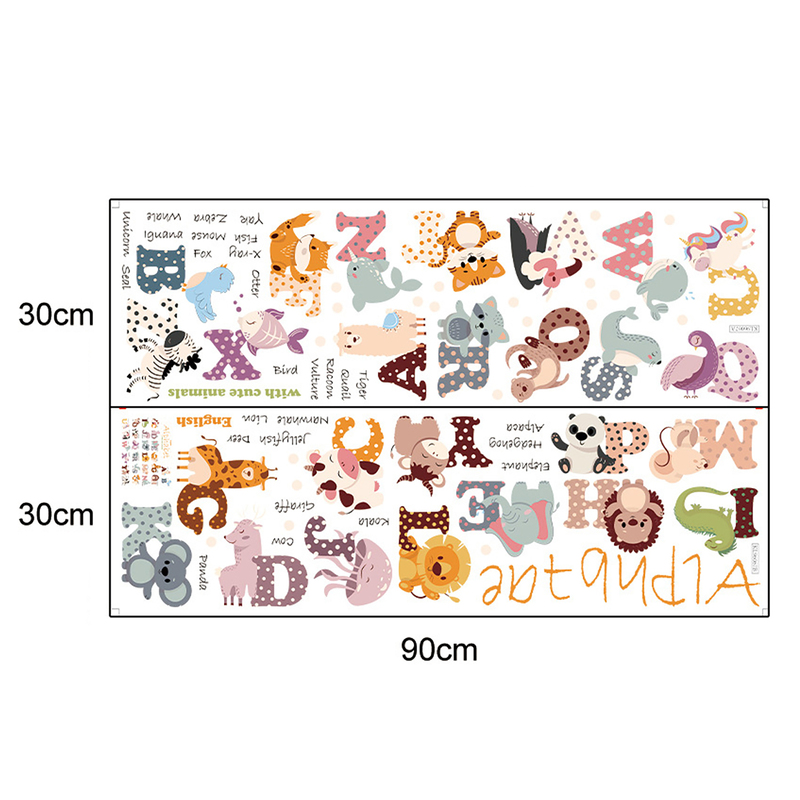 Sticker Alfabet Animale Sipo - Decorativ și Educativ - imagine 8
