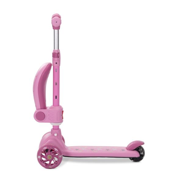 Lorelli Speedster Pink - Trotineta cu LED si scaunel - imagine 4