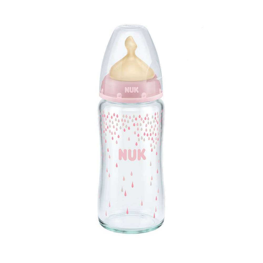 Biberon NUK First Choice Plus 240ml, Roz, Tetina Latex M